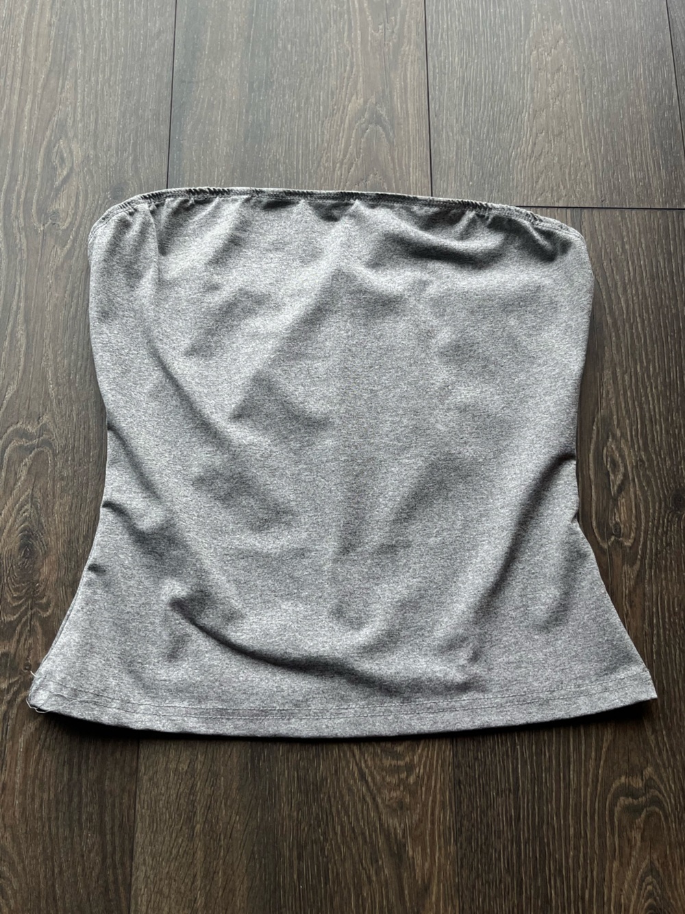 Gray Strapless Tube Top